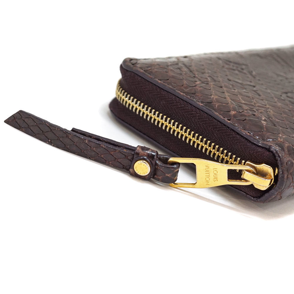 Louis Vuitton Snakeskin Python Purple Wallet Zipp… - image 5